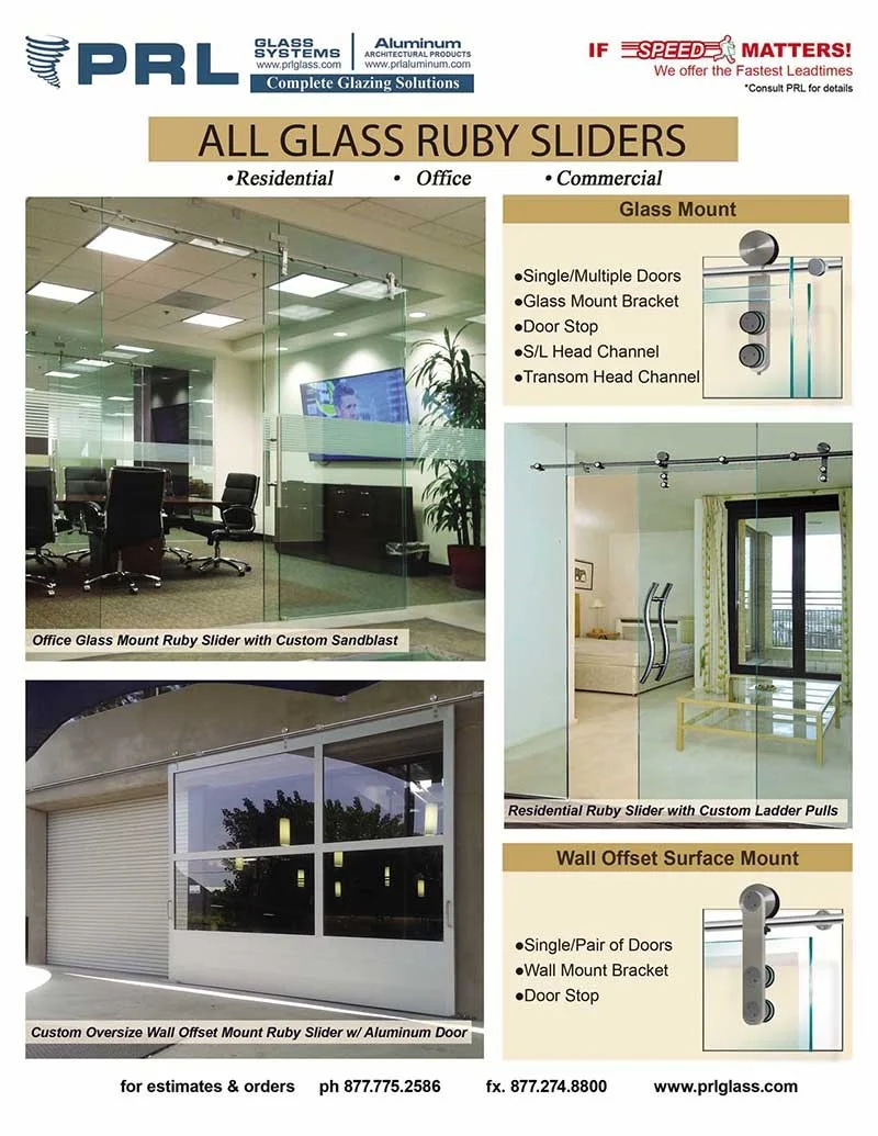 Ruby All Glass Sliding Door System