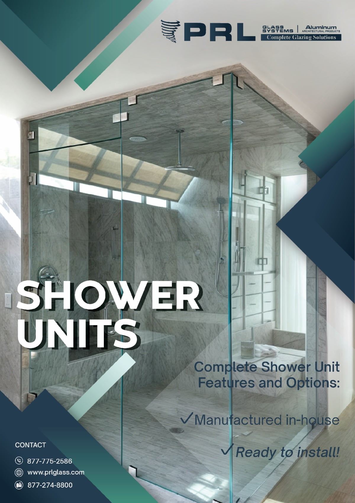 Shop PRL’s Complete Shower Systems. Save Time and Labor!