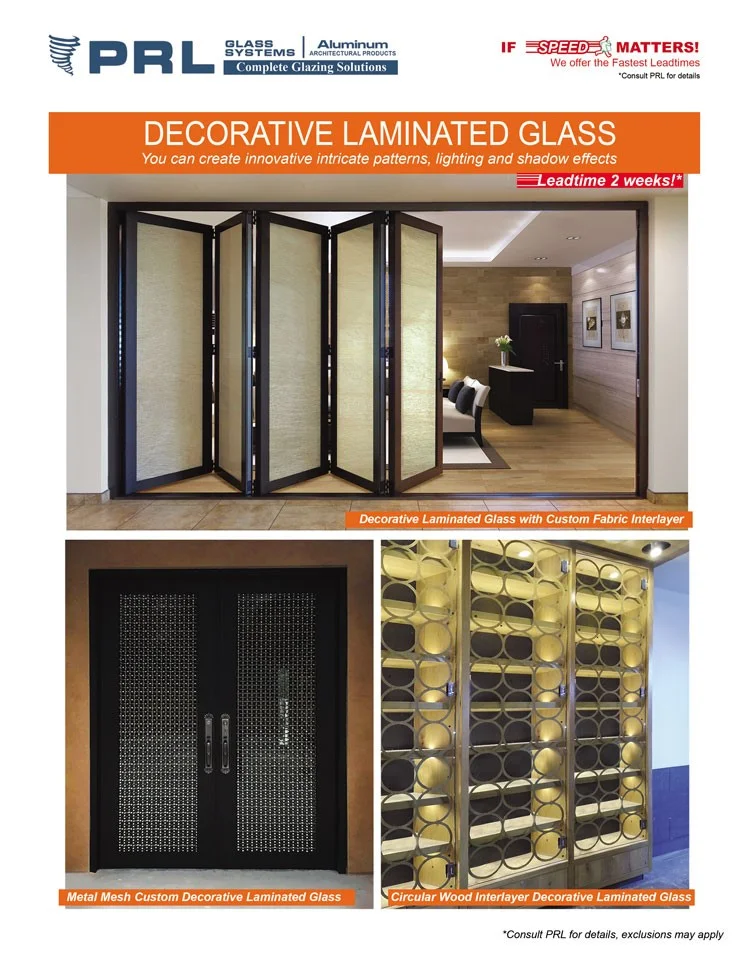 Buy Decorative Laminated Glass at PRL. Create Awe-Inspiring Projects with Us!