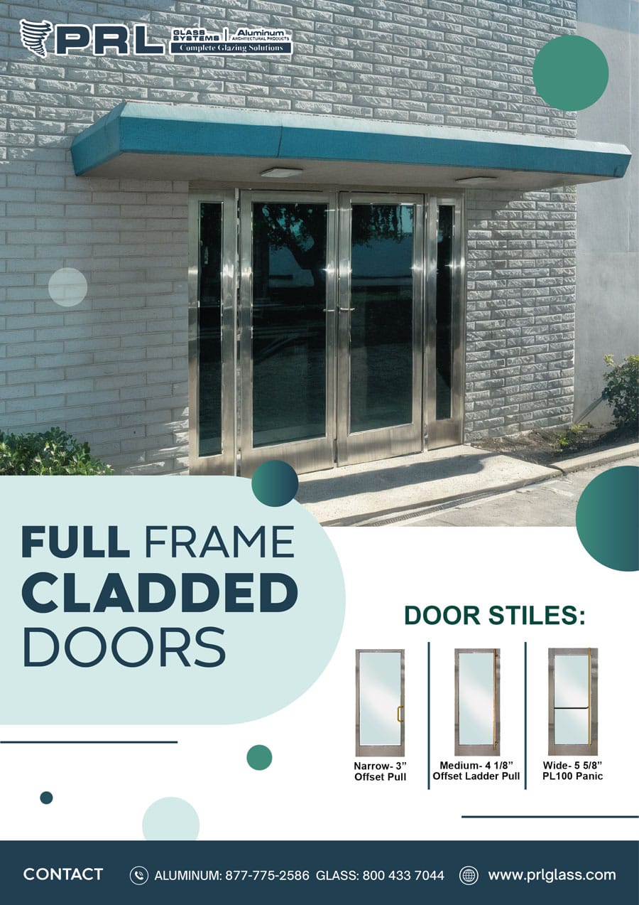 PRL’s Full Framed Cladded Entry Doors