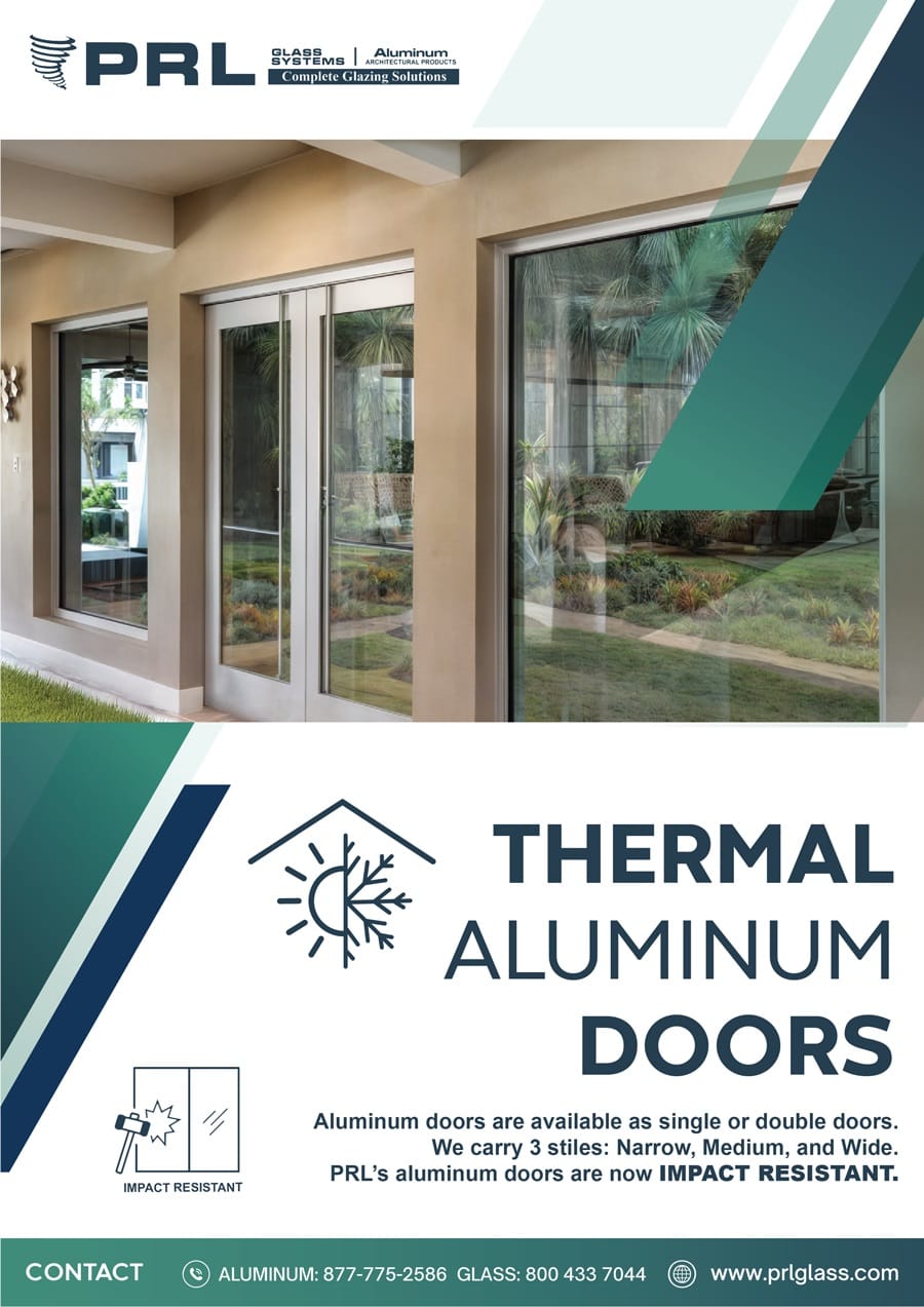 Thermally Broken & Impact Resistant Aluminum Doors