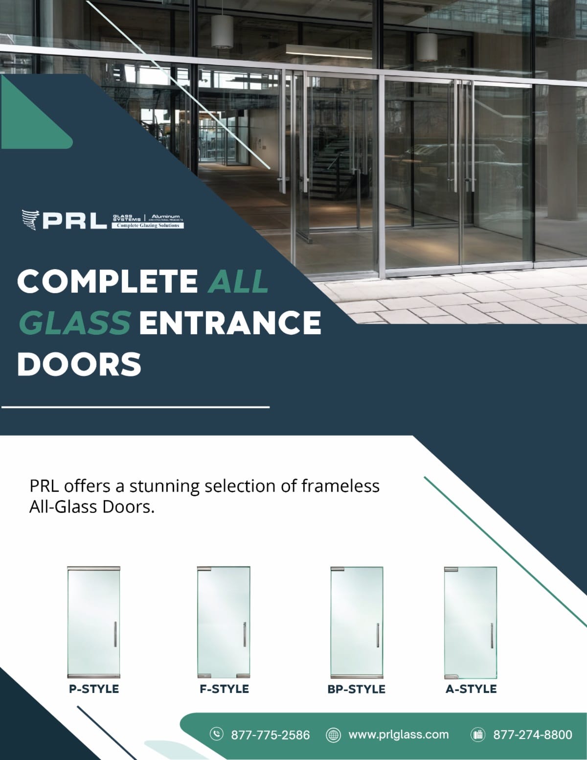 Order All Glass Entrance Doors