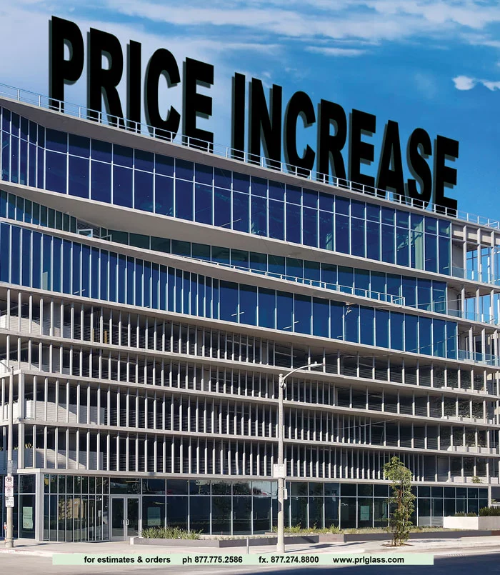 Important Notice: Price Increase for All Glass Products