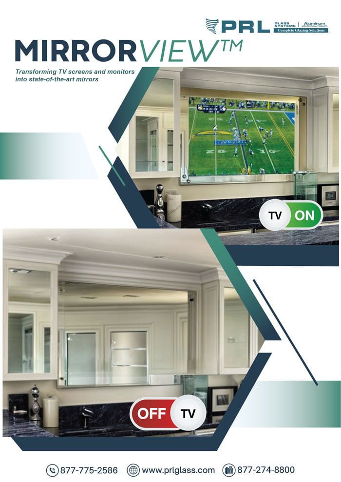 PRL MirroView™ TV Glass. How Does It Turn TV Screens into Mirrors? Find Out at PRL!﻿