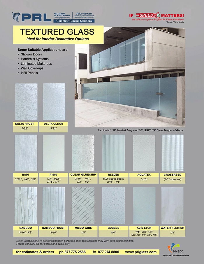 Clear Textured Bubble Architectural Glass