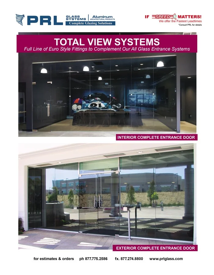 Total Vision System – Create Envious All-Glass Entry Doors at PRL!